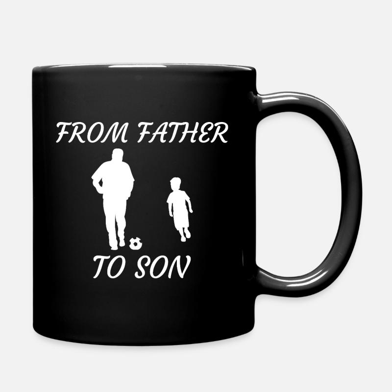 From Father to Son Fußball  - Tasse einfarbig - Schwarz