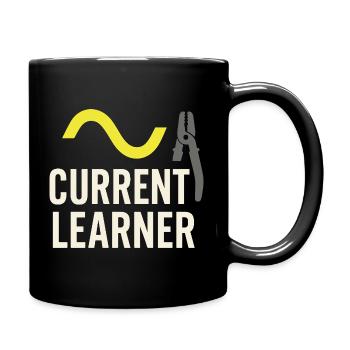 Apprenti électricien, étudiant dans le métier d’électricien - Mug uni - noir - Droite