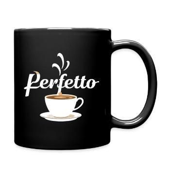 Conception de tasse à café Perfetto - Mug uni - noir - Droite