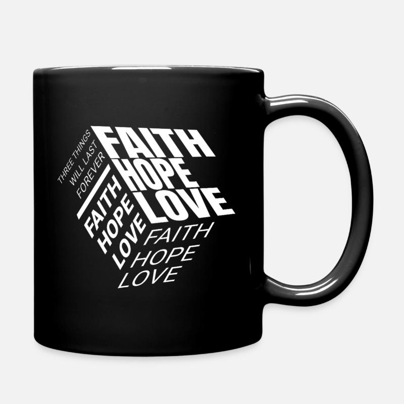 Foi Espoir Amour - Mug uni - noir