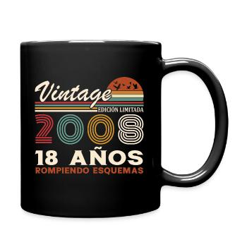 18ème Anniversaire 18 Ans Millésime 2008 - Mug uni - noir - Droite