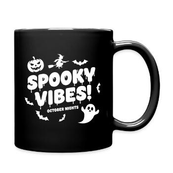 Ambiance effrayante Halloween - Mug uni - noir - Droite