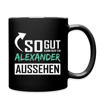 Only an Alexander can look so good - Full Colour Mug - black - Right