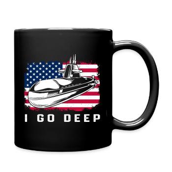 July 6 Submarine Submarine Veteran Navy USA - Full Colour Mug - black - Right