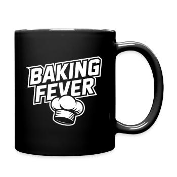 Baking Fever Küchenchef Motiv - Tasse einfarbig - Schwarz - Rechts