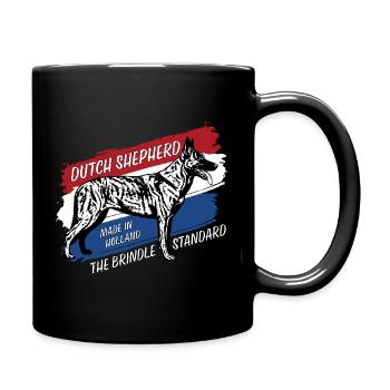 Dutch Shepherd – Dutchie - Tasse einfarbig - Schwarz - Rechts