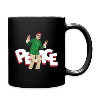 PEACE MAN - nice people - Mug uni - noir - Droite