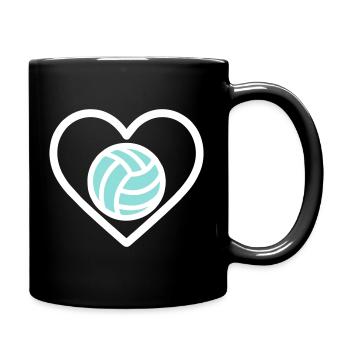 Cuore Volleyball – Passion pour le sport d’équipe - Mug uni - noir - Droite
