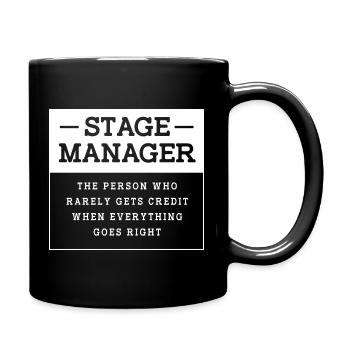 Régisseur de théâtre Bühne - Mug uni - noir - Droite