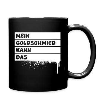 Goldschmied als Beruf - Tasse einfarbig - Schwarz - Rechts