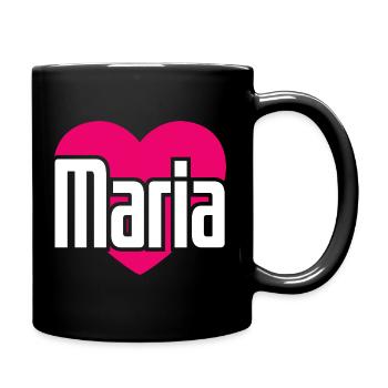 J’aime Maria Coeur rose J’aime Maria - Mug uni - noir - Droite