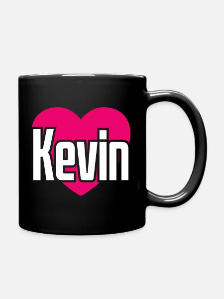 J’aime Kevin Pink Heart J’aime Kevin - Mug uni - noir