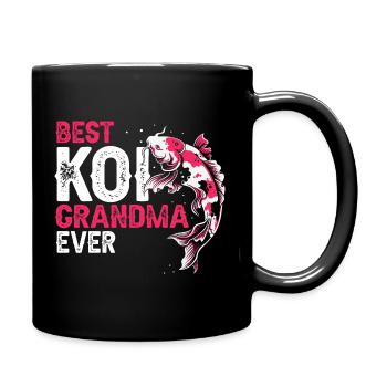 Best Koi Grandma Ever Funny Pond Hobby Fan - Full Colour Mug - black - Right
