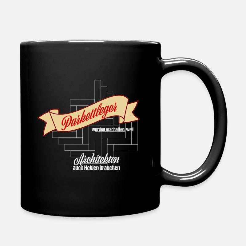 Parkettleger - Tasse einfarbig - Schwarz
