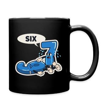 67 Six Seven Meme Weihnachten Italian meme - Tasse einfarbig - Schwarz - Rechts