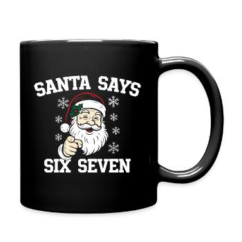 Santa Claus Dait Six Seven - Full Colour Mug - black - Right