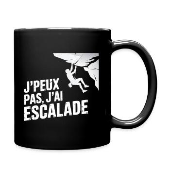 I can't I climbed - Full Colour Mug - black - Right