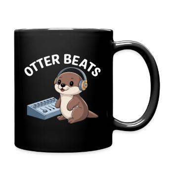 Otter Beats – Producteur Otter - Mug uni - noir - Droite
