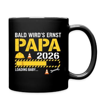 Soon it will be serious - Dad 2026 funny gift - Full Colour Mug - black - Right