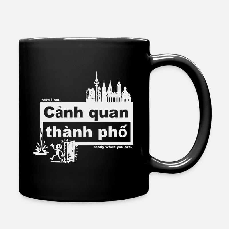 Stadtbild - vietnamesisch - ready when you are - Tasse einfarbig - Schwarz