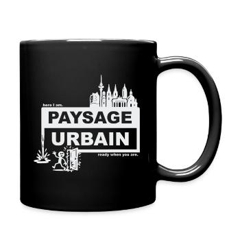 Paysage urbain - français - prêt quand vous voulez - Mug uni - noir - Droite