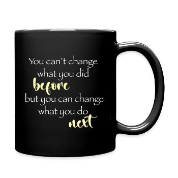 Change next - Tasse einfarbig - Schwarz - Rechts