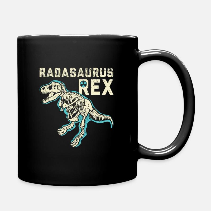 Radasaurus Rex Radiologi T-Rex skeletdesign - Ensfarvet krus - sort