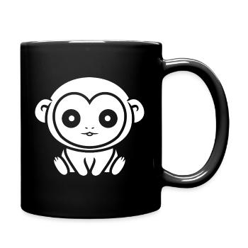 ouistiti - Mug uni - noir - Droite