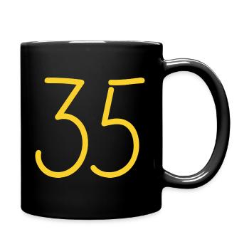 35 - Tasse einfarbig - Schwarz - Rechts