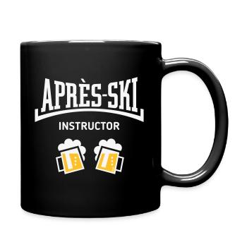 Après-Ski Instructor (Bier Apres Ski Konkav NEG2C) - Tasse einfarbig - Schwarz - Rechts