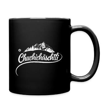 Chuchichäschtli - Schweizer Kultbegriff - Tasse einfarbig - Schwarz - Rechts