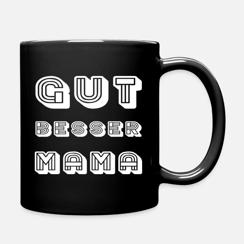 BONNE MEILLEURE MAMAN Lettres-là - Mug uni - noir