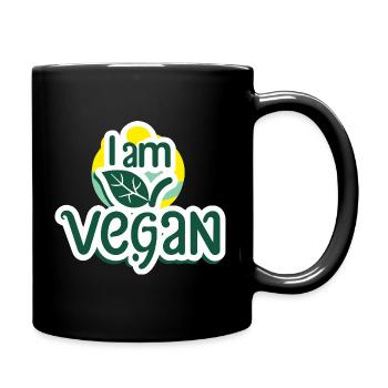 I'm vegan. - Full Colour Mug - black - Right