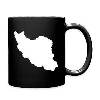Iran Silhouette - Tasse einfarbig - Schwarz - Rechts