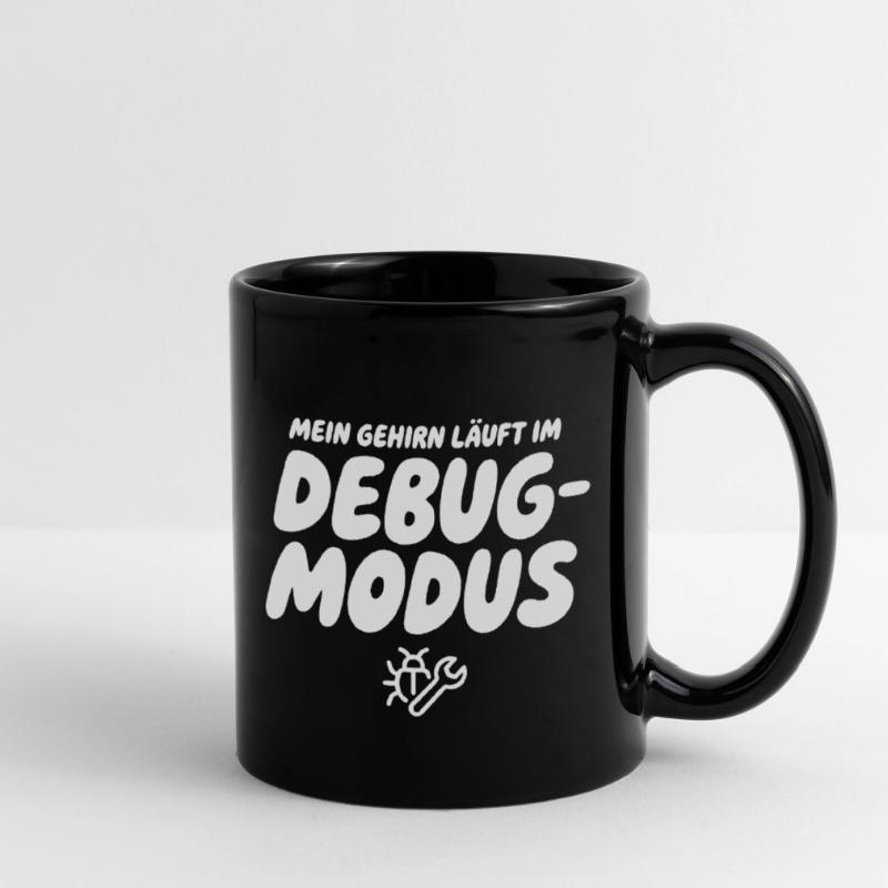 Brain in Debug Mode – Humor Graphics Full Colour Mug
