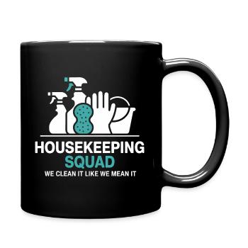 Funny Cleaning Design - Full Colour Mug - black - Right