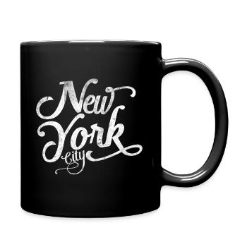 New York City – Klassisches Souvenir - Tasse einfarbig - Schwarz - Rechts