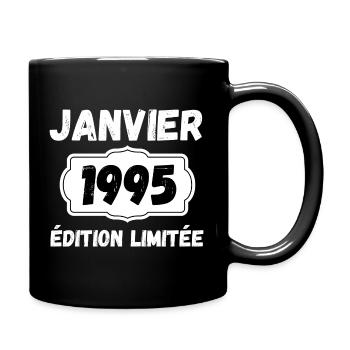 Janvier 1995 Édition Limitée Anniversaire - Mug uni - noir - Droite