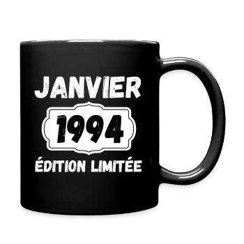 Januar 1994 Limited Edition Jubiläum - Tasse einfarbig - Schwarz - Rechts