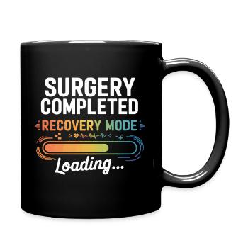 Genesung läuft: Recovery Mode Ladebalken - Tasse einfarbig - Schwarz - Rechts