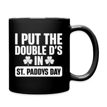 Doppelter Ds St. Paddy's Day Abschlag - Tasse einfarbig - Schwarz - Rechts