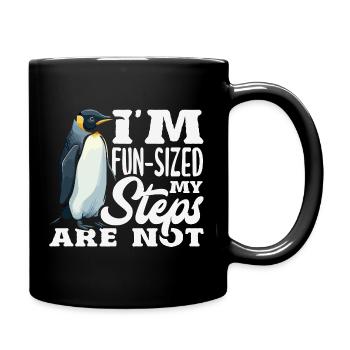 Warte Auf Mich, Ich Habe Kleine Beine - Tasse einfarbig - Schwarz - Rechts