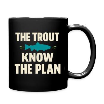 La pêche à la mouche dans les eaux du Nord – - Mug uni - noir - Droite