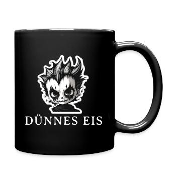 Dünnes Eis , Schlecht gelaunt - Full Colour Mug - black - Right