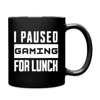 Jeu de nerd, j’ai mis la chemise de jeu en pause - Mug uni - noir - Droite