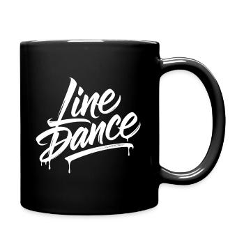 Line Dance – Country Western Tanz - Full Colour Mug - black - Right