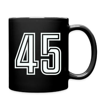 45 - Tasse einfarbig - Schwarz - Rechts