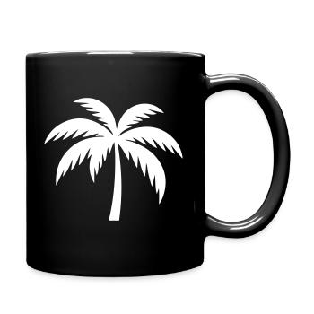 Palm Tree Silhouette - Full Colour Mug - black - Right
