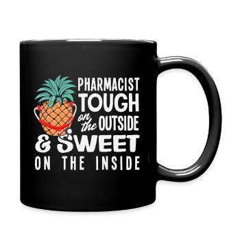 Ananas-apothekerin Süße, Harte Apotheke - Tasse einfarbig - Schwarz - Rechts