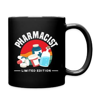 Pharmacist Retro Pharmacy Technician - Full Colour Mug - black - Right